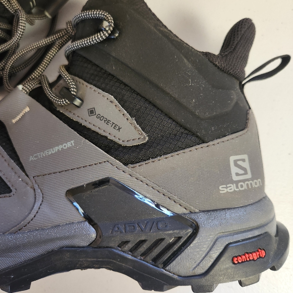 SALOMON X-Ultra 4 Men's Size 10.5 Gore-Tex Hiking Boots Shoes Gray Waterproof - Picture 5 of 10